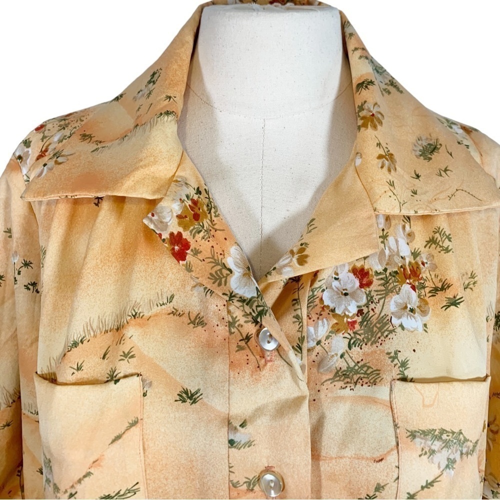 Vintage Kimo's Polynesian Shop Floral Hawaiian Maxi Dress Size 12 - Picture 10 of 11